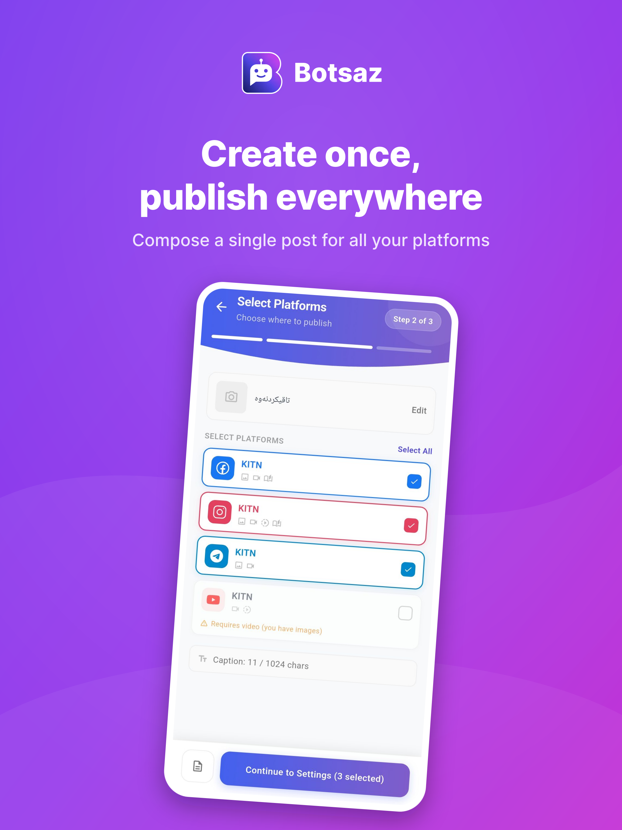 Botsaz: Social Media Manager screenshot 12