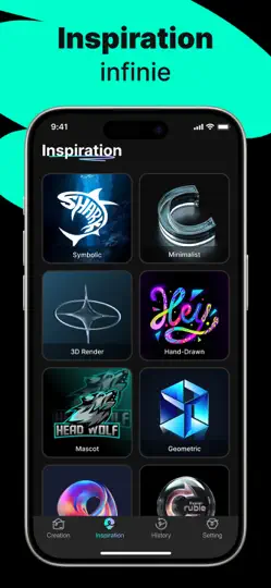 Capture d'écran de Logo Maker - Création IA sur iPhone 6