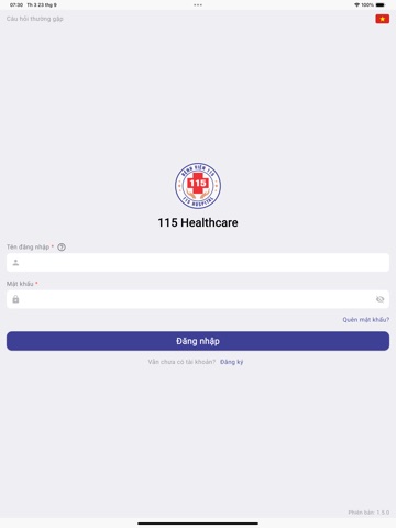 115 Healthcare iPad screenshot 1