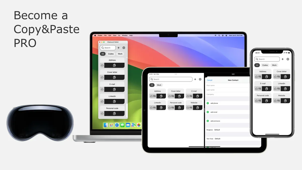 Clipboard Wallet screenshot 1