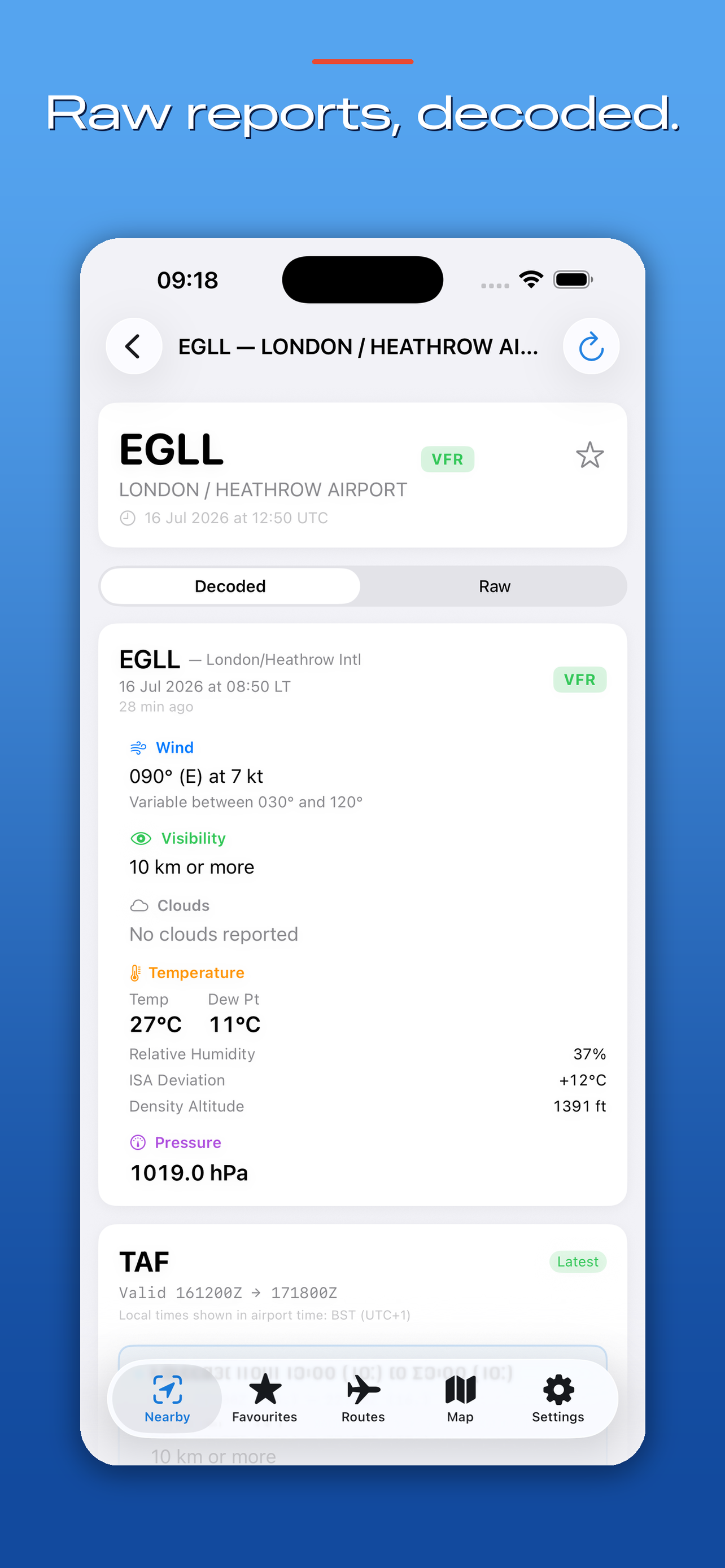 PWB - METARs & TAFs screenshot 5