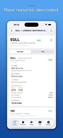 PWB - METARs & TAFs screenshot