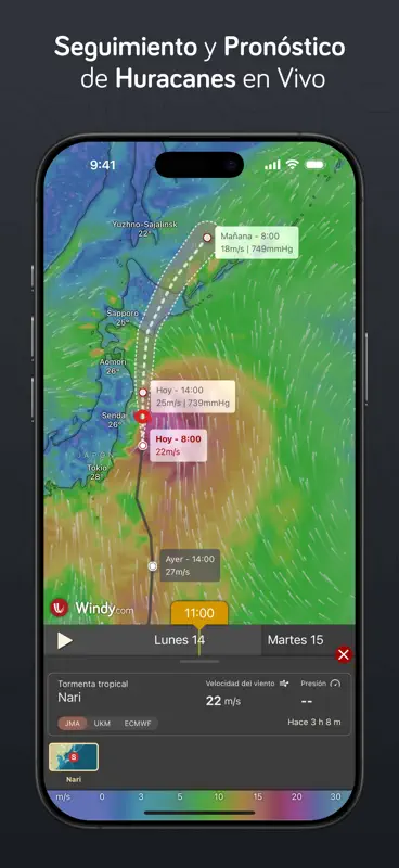 Windy.com Meteorología y radar screenshot 5 of 10