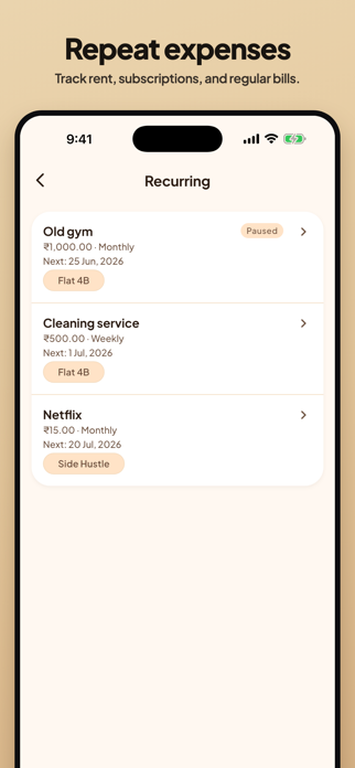 SplitEx: Offline Expense Split Screenshot 6 of 7