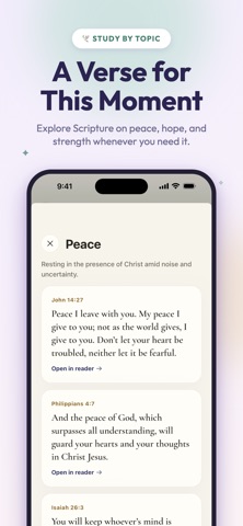 Faithly: Bible Widget & Audio iPhone screenshot