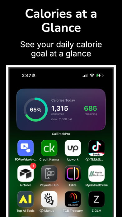 CalTrackPro iPhone screenshot 7 - Health & Fitness app