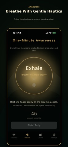 Quit Smoking Mindfully: Zen iPhone screenshot