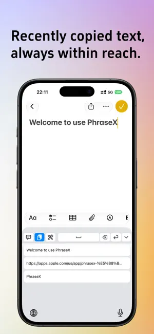PhraseX - Clipboard & Keyboard screenshot 2