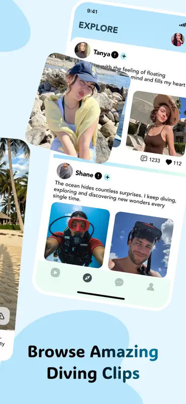 Sleek: Online Social & Diving screenshot 2 of 4