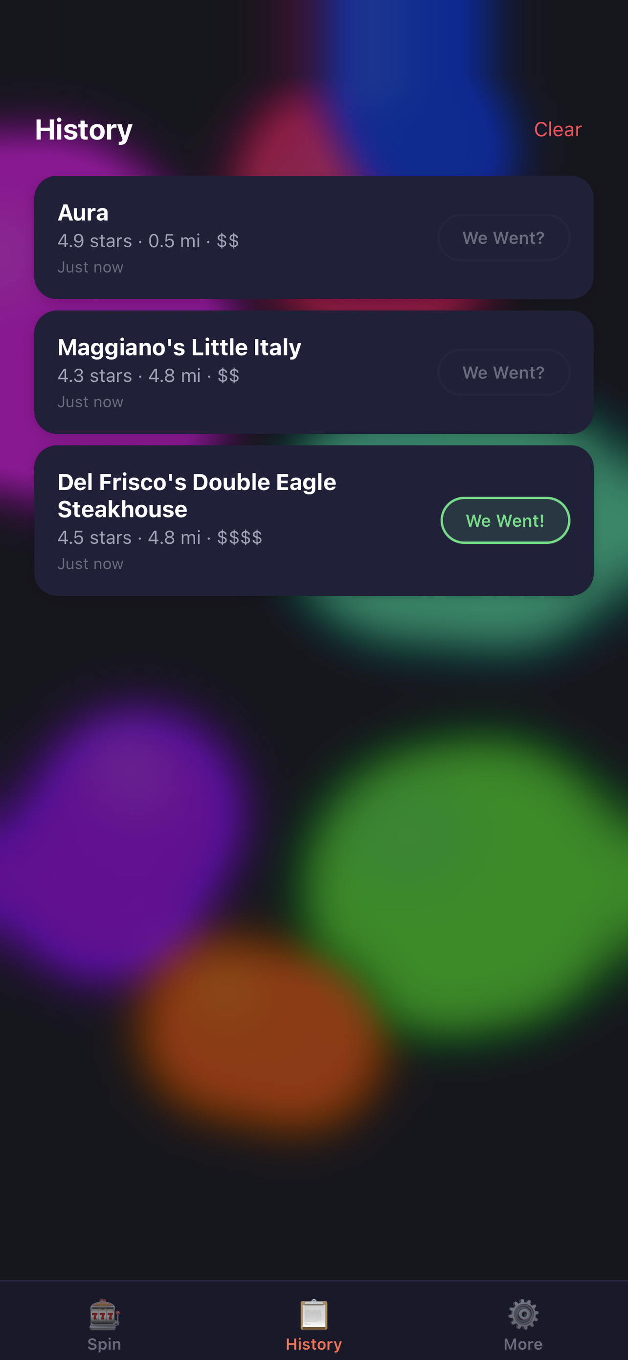 Chews — Restaurant Picker
