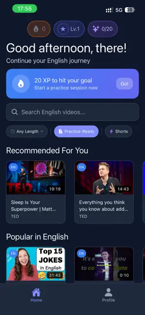 YouPractice - Learn & Speak screenshot 1