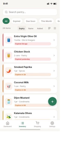 MyPantryLog screenshot