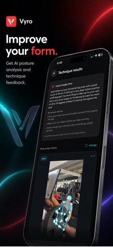 Vyro: AI Gym & Workout Tracker Screenshot 4 of 8
