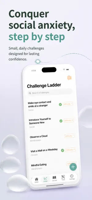 PebbleStep: Social Anxiety screenshot 1