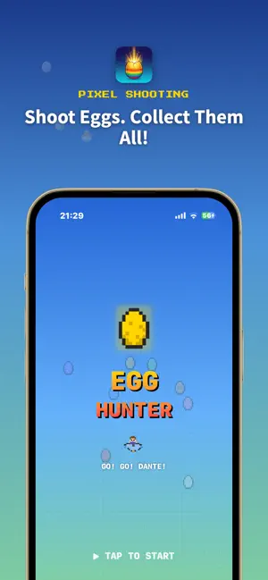 EggHunter PixelShooter Game screenshot 1