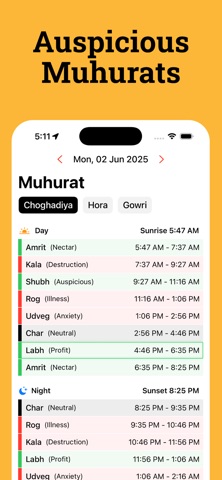 Hindu Calendar: Panchang 2026 iPhone screenshot
