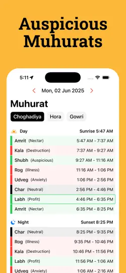 Hindu Calendar: Panchang 2026 iPhone Ekran Görüntüsü 4