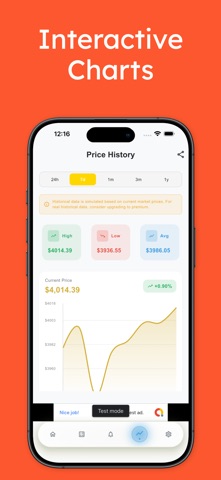 Gold Price Tracker & Alerts iPhone screenshot
