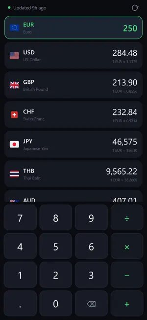 Currency Converter — Rates screenshot 4
