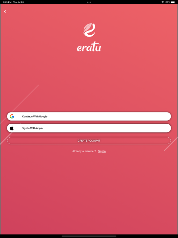 eratu iPad screenshot 1 - Book app