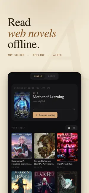 ArcReader: Web Novel Offline screenshot 1