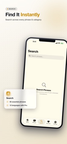 PhrasePocket - Travel Phrases iPhone screenshot