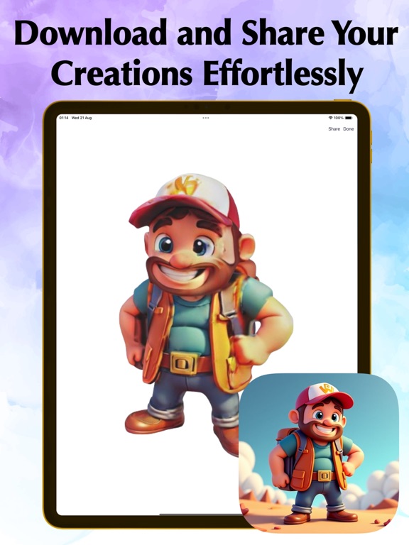 Pic3D Maker - Image to 3D iPad screenshot 4 - Graphics & Design app