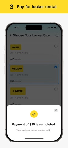 Guest Rental Lockers iPhone screenshot