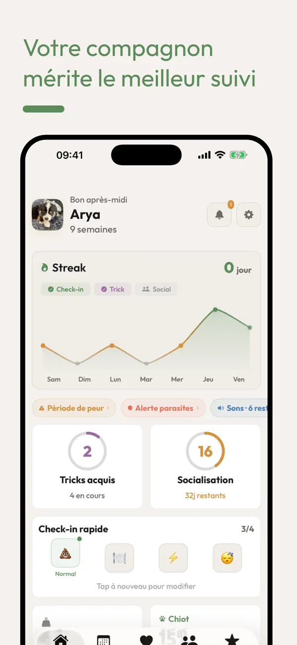 Screenshot #2 pour PuppyPlanner: Carnet du Chiot