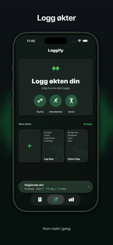 Loggify – Min treningsdagbok screenshot
