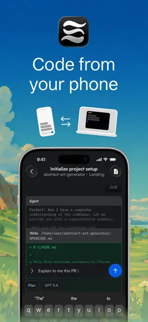 Sesori: OpenCode for Mobile iPhone screenshot 1