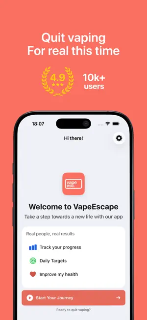 VapeEscape: Quit Vaping App screenshot 1