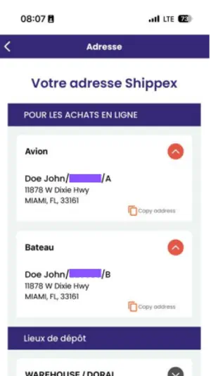 Shippex screenshot 2