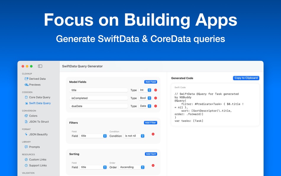 #4. NSBuddy for Xcode (macOS) 게시자: Oscar Moreno