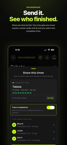 RoundBoss: Voice HIIT Timer screenshot