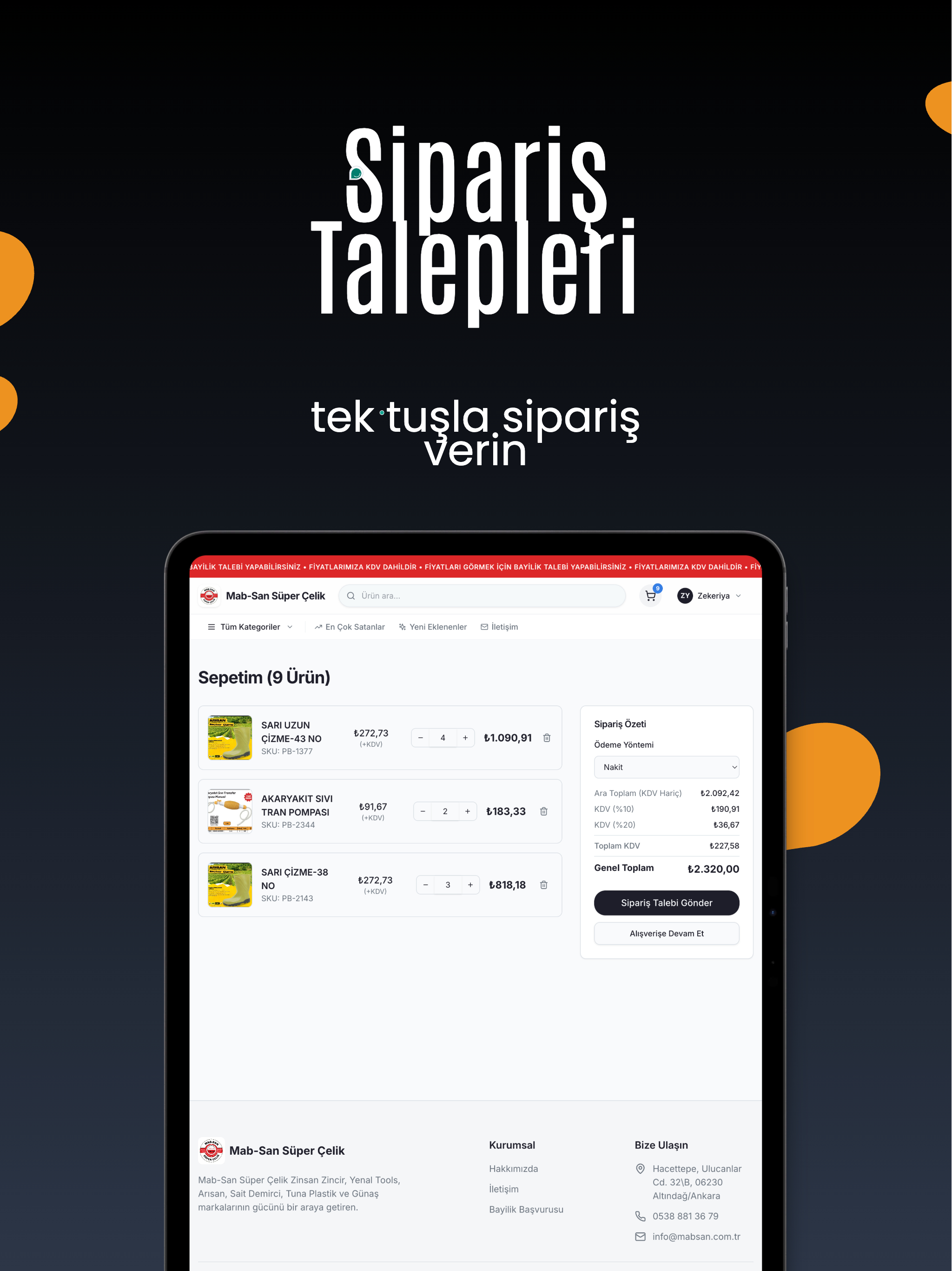 Mabsan Süper Çelik B2B