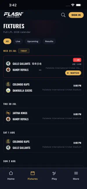Flash Sports and Media screenshot 3