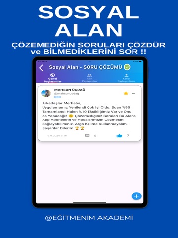 Eğitmenim Akademi iPad screenshot