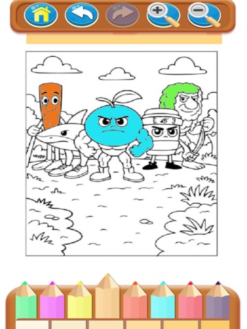 Brainrot Coloring Page Italian iPad screenshot