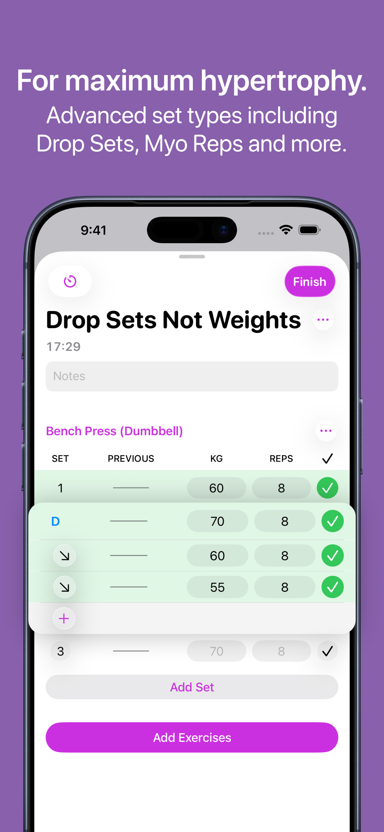 Hypertrophy: Gym Workout Log