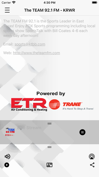 The Team FM Sports Radio Screenshot 3 - AppWisp.com The Team FM Sports Radio Screenshot 3 - AppWisp.com