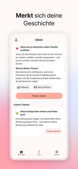 Screenshot von Feelway: KI Mentale Gesundheit auf dem iPhone 5