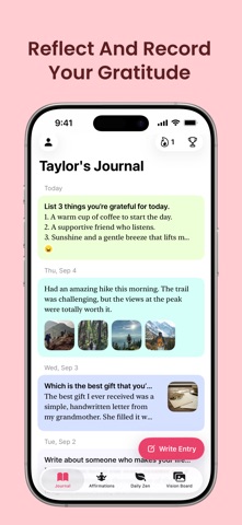 Gratitude: Self-Care Journal screenshot