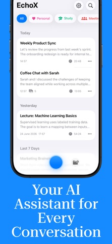 EchoX – AI Notes & Recorder Screenshot 1 of 6