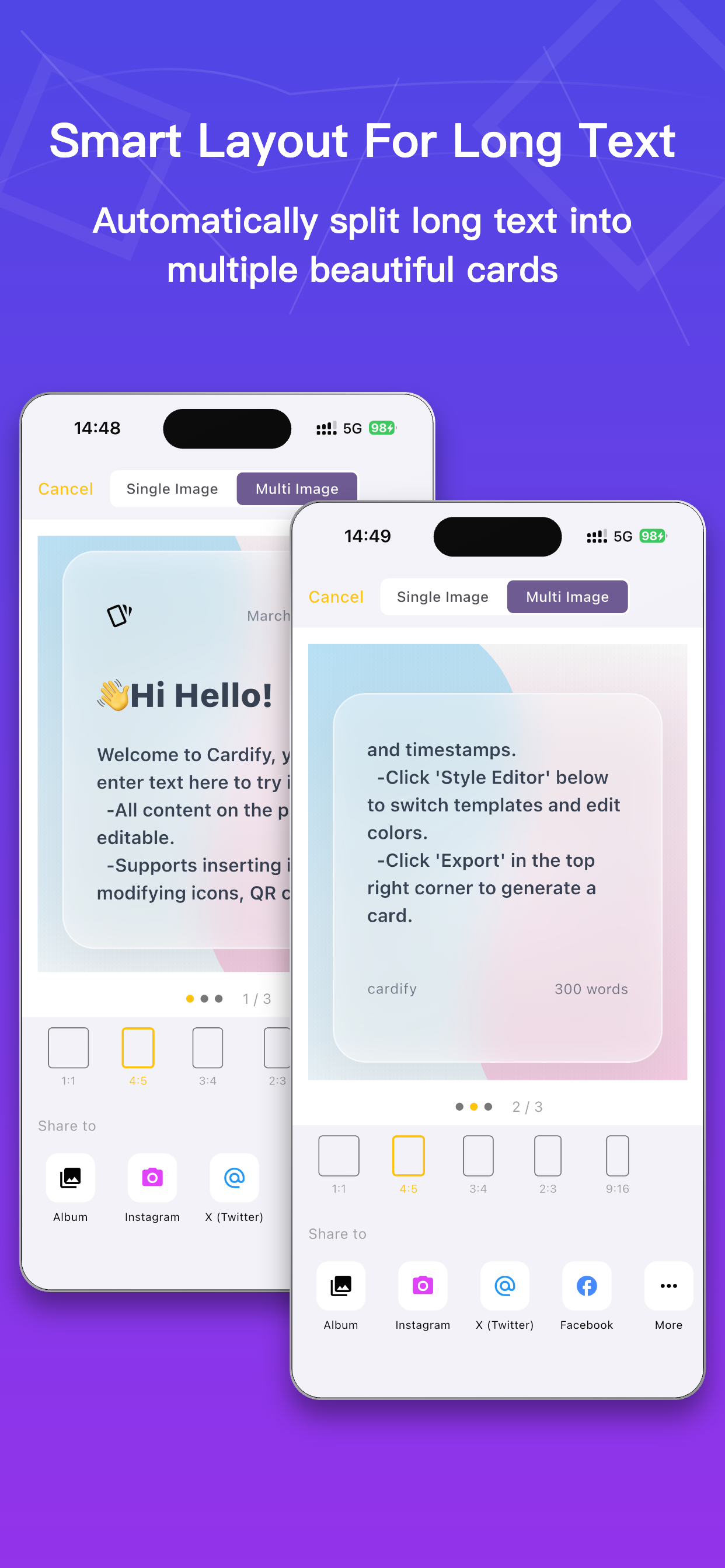 Cardify: Quote & Text Cards screenshot 3