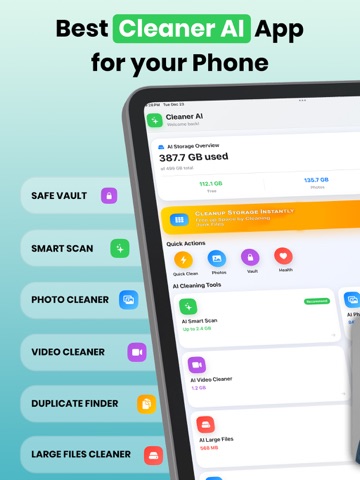 Storage Cleaner: Virus Cleaner iPad screenshot