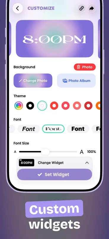 Color Widgets: Icône et Thèmes screenshot 5 of 8