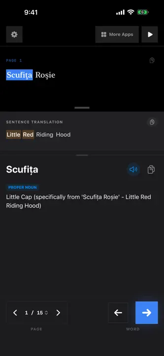 Red Riding Hood Romanian screenshot 4