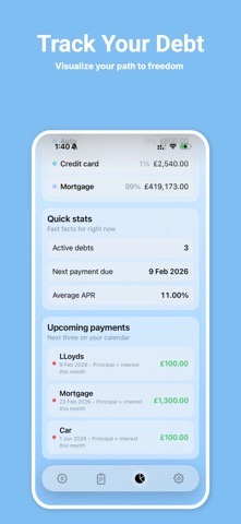 Track Debt Free: DebtBuddy screenshot