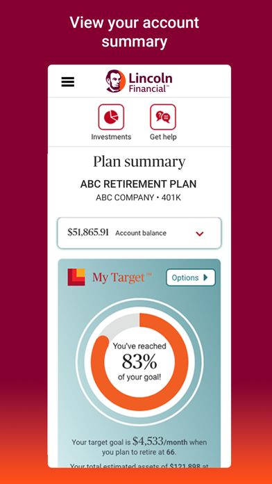 Lincoln Financial Mobile Screenshot